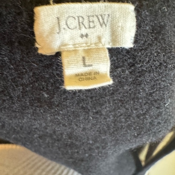 J Crew Merino Lambs Wool Argyle Sweater L - Picture 6 of 8